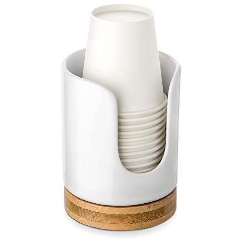 Viosuniu Ceramic Bathroom Dixie Cup Dispenser Cover