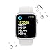 Apple Watch SE (2nd Gen) [GPS 44mm] Smart Watch w/Silver Aluminum Case & White Sport Band - M/L. Fitness & Sleep Tracker, Crash Detection, Heart Rate Monitor, Retina Display, Water Resistant