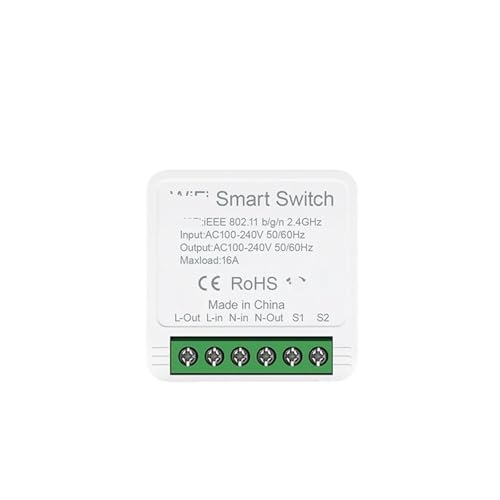 Modulo disyuntor interruptor 16A mini control inteligente bidireccional de voz para domótica