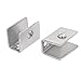 Aexit Metal Adjustable Fall Protection Shelf Clips Clamps Brackets 2pcs for Max 12mm Safety Clips Thick Glass