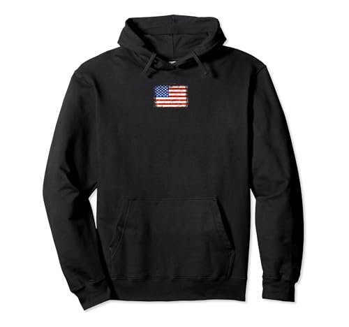 Bandera vintage de Estados Unidos Patriótica American Pride Freedom Sudadera con Capucha