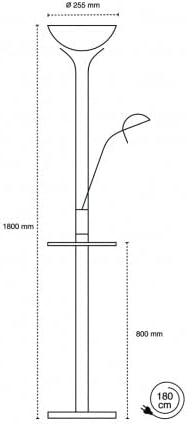 CristalRecord Cristalrecord 4055 Staande ledlamp met alari USB photo 3