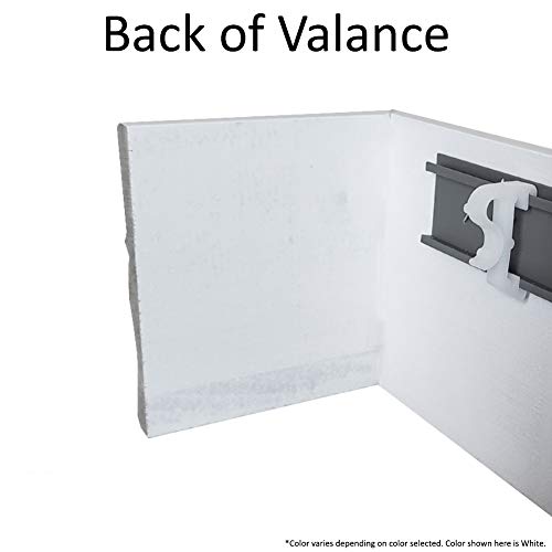TailorView, Real Wood (Basswood) Colonial Valance for Horizontal (Venetian) Window Blinds, White, Inside or Outside Mount, 36 1/8\" L - 48\" L - Thumbnail 2