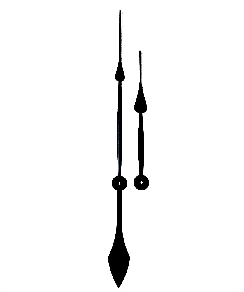 Dans Clock Shop Black Replacement Metal Screw Fit Extra Long Clock Hands Compatible With German Quartz High Torque Movement Mechanism 350Mm