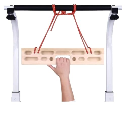 YGLEEULI Plataforma Escalada Tabla Colgante de Madera for Escalada en Roca, Tablero Entrenamiento, ejercitador Agarre Fuerza for los Dedos, Equipo extracción, Accesorios Gimnasio casa