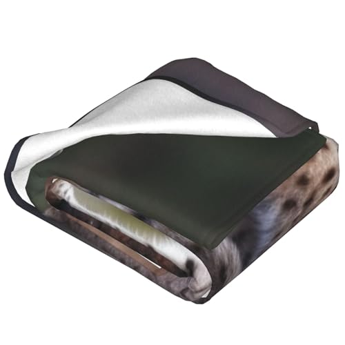 Couverture polaire légère chat sauvage pour canapé et lit - 8