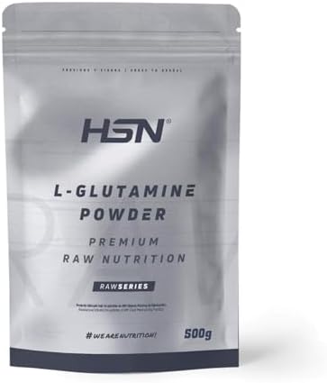 HSN L-Glutamina en Polvo | Sabor Neutro 500g | 5g Dosis...