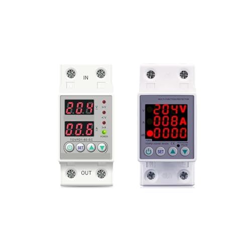 DIN���[���f�B�X�v���C�����\�ȓd���d���f�o�C�X�v���e�N�^�[�����[ 40A/63A/80A/100A 220V/230V 1��(V A�^�C�v�AL N 110V 60A)