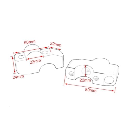Elevador manillar CB1000R y CRF1100L soporte regulable de aluminio 6