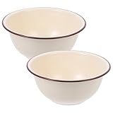 Bol mélangeur en émail – fabriqué en matériau émaillé sûr, ce bol en émail est très pratique et peut être utilisé en toute sécurité dans la cuisine