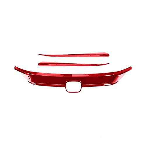 Logo de calandre Civic 11e Génération, kit de décoration rouge - 2