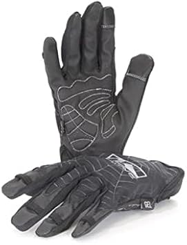 M-Wave Spider Web Full Finger Compression Work and Athletic Gloves, Small, Black