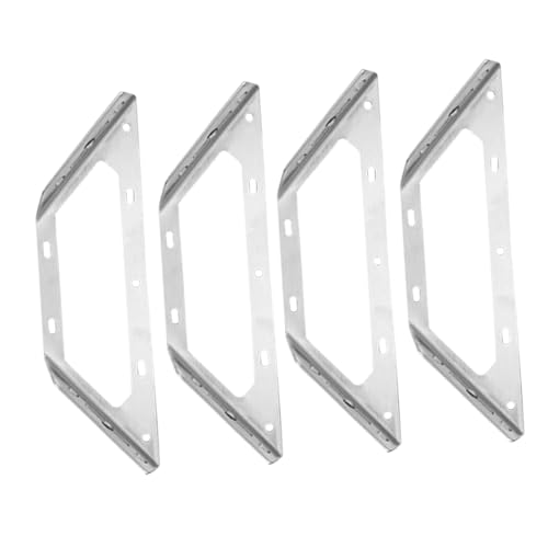 SHINEOFI 4 Piezas Colgadora De Gabinete Suministros De Gabinete Partes Plata