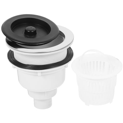 ELEOUTI Shampoo Bed Drain Plug and Sink Basket Strainer for Salon Hair Catcher, Ceramic Basin Drain Strainer Stopper for Hair Salon Shampoo Bed Plumbing