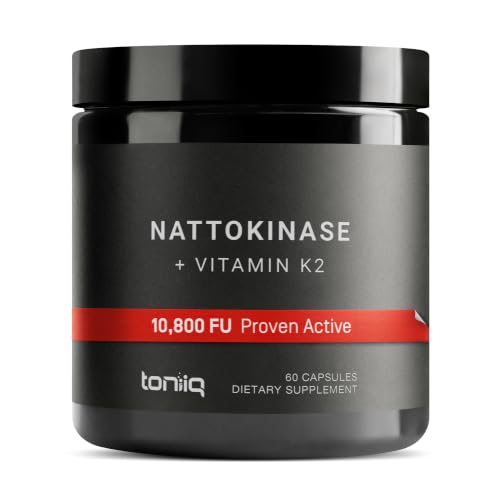 Toniiq High Potency Nattokinase with K2