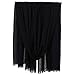 LMVERNA Travel Wrap for Women Lightweight Solid Color Fringed Linen Shawls and Wraps for Evening Dresses(Black)