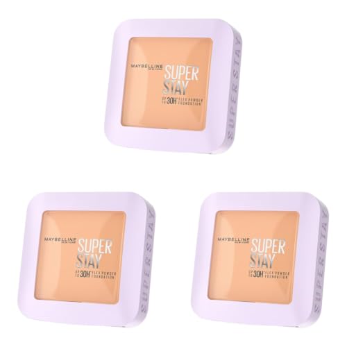 Image of Maybelline New York Super Stay Flex Powder Foundation, 128 (Pack of 3)