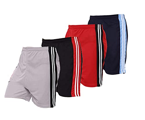 Image of Fort Worth Men's 4 Pack Gym Workout Shorts Quick Dry Bodybuilding Weightlifting Pants Training Running Jogger with Pockets