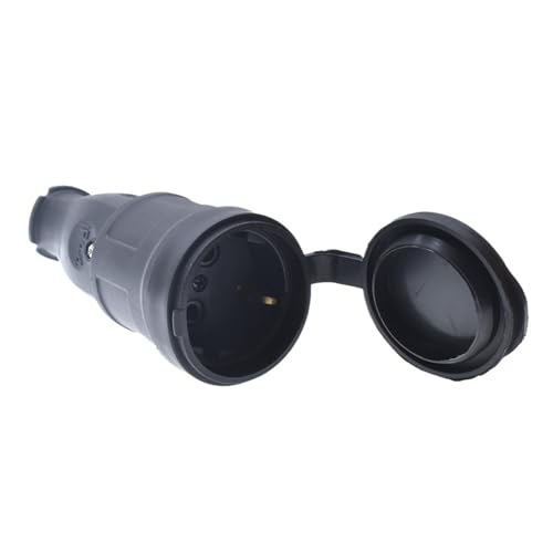 Enchufe hembra de goma IP44 que protege tus conexiones exteriores del agua
