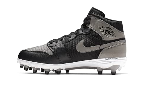 Jordan 1 TD Mid AR5604-002 Black-Soft Grey Men s Football Cleats 9.5 US