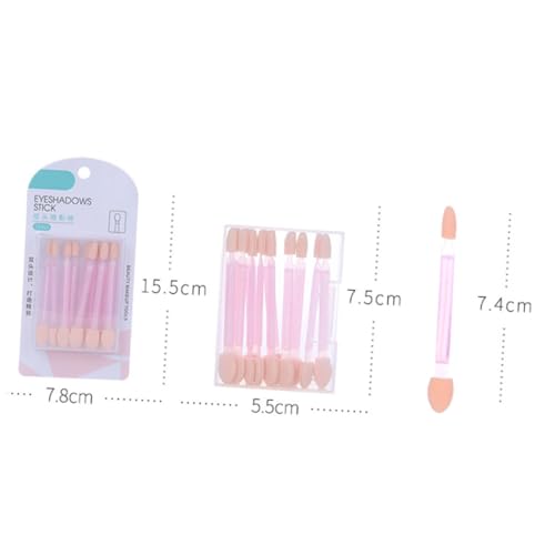 CTIRCHIU 24個 使い捨てダブルエンドアイシャドウスポンジチップ 肌に優しい両頭プで化粧ブラシ代わりに アイシャドウ 眉 リ ランダムカラー