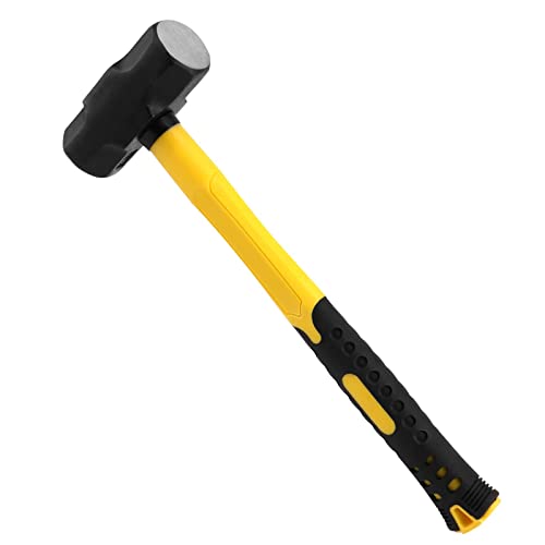 Taicheut 3 Pack 3 Lbs Sledge Hammer, 14 Inch Drilling Hammer With Steel Head And Plastic Handle Crack Hammer For Wood, Home Construction, Landscaping Work And Diy Project #TOP3