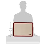 Winco Two-Third Size Purple Silicone Baking Mat - Image 2
