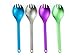 Snow Peak Titanium Spork, Durable Utensil, Compact, Lightweight, Camping, Hiking, Backpacking, Purple, 1 Pack