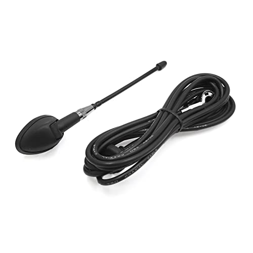 sourcingmap Car Auto Roof Mount PVC Flexible Electronic AM FM Radio Antenna, Black, 28 x 12 x 9 cm