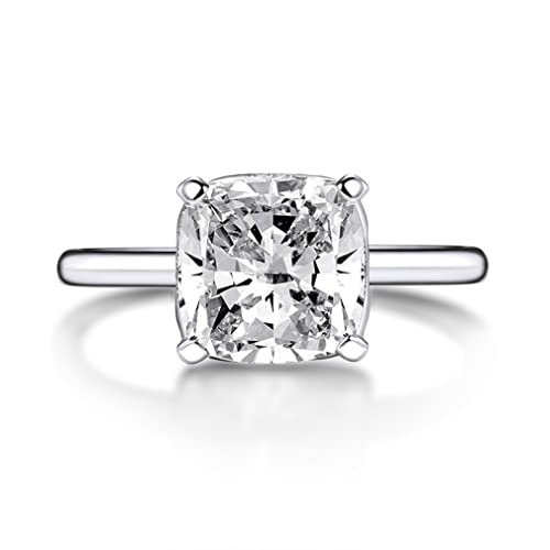 Bague de mariage argent sterling 925 anti-ternissement diamant 3ct