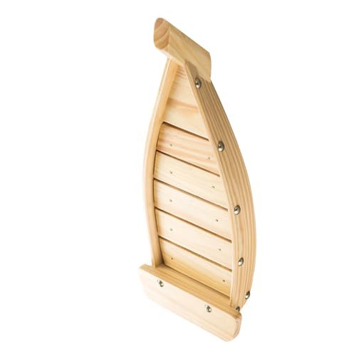 Bandeja de Sushi en Madera 37 cm Barco para Servir miniatura 1