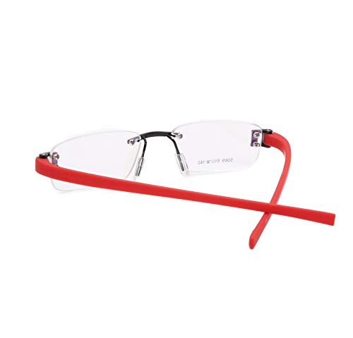 RSINC Unisex Rimless Tg Frame 4818140 Tag Mix2 Red 51 51