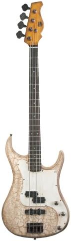 AXL Badwater Electric Bass, Crackle Brown