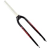  Bicicleta de montaña Horquilla rígida Aleación de aluminio 6061 Horquilla delantera MTB para 26 27.5 29er pulgadas Bicicleta de montaña QR de 9 mm Freno de disco Tubo recto Accesorios de bicicleta,Red