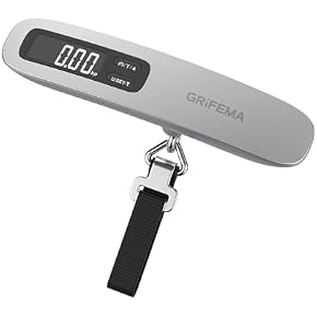 Thumbs Up! Bilancia Pesa Valigie Digitale - Capacità 50kg, Display LED, Legge Kg/lb, Portatile Con Indicatore Sovraccarico, Compagna Di Viaggio