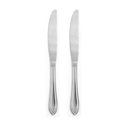 Hampton Forge Ginger 2 Pc Dinner Knives, 0.25 LB, Metallic