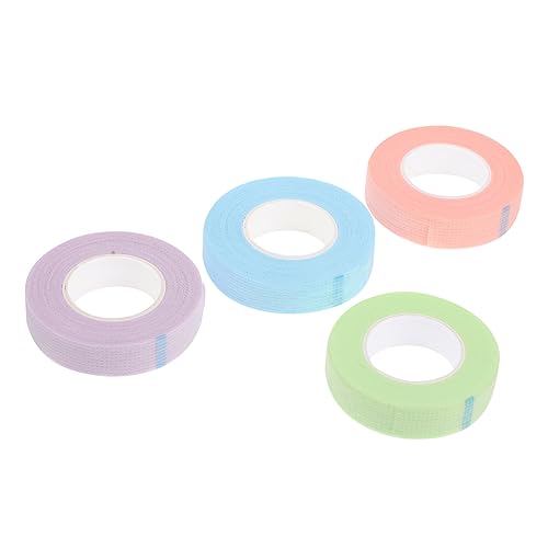 PATKAW 4 Rollos Cinta Para Párpados Espejo De Pestañas Para Extensiones De Pestañas Pegamento Para Pestañas Dúo Pestañas Individuales Pestañas Autoadhesivas Latigazos Banda Tela No Tejida