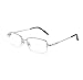 Produktbild BLHZPD Lesebrille, ultraleichtes, blaulichtes Licht für Männer und Frauen, Lesebrille (Color : Silver, Size : 2.0X)