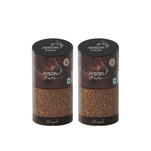 Image of Aveon Cafe Royale Instant Coffee 2 x 50g - Premium Freeze-Dried Blend | Rich Aroma & Smooth Flavor | Quick & Convenient Brew (Pack of 2)