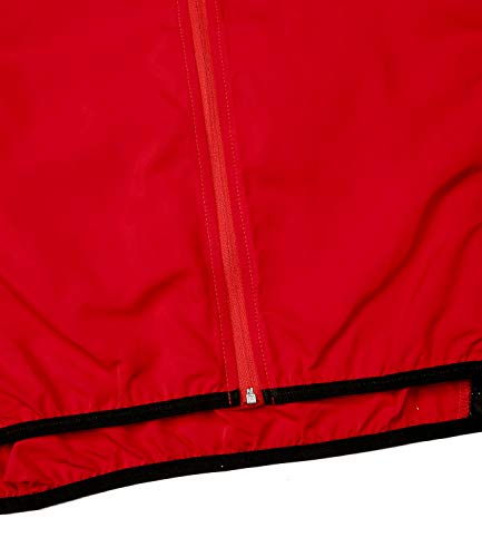 Outto Men's Cycling Vest High Visibility Sleeveless Running Jacket(Large, 19-B8- Red) #TOP4