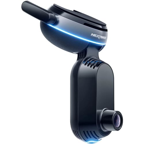 NEXTBASE iQ 1K Smart HD Dash Cam Pro with 4G/LTE and GPS, 64G Micro SD Card Bundle, 1080p High Definition Dual Dashcam Front & Rear with Smart Sense Parking, Emergency SOS, and Roadwatch AI