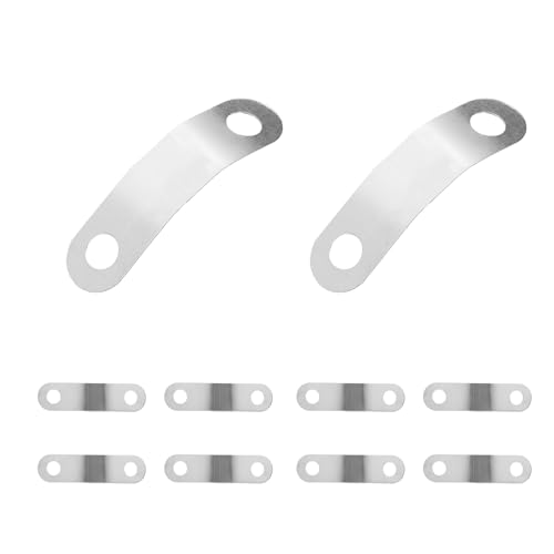 10pcs Pop Up Clevis Clips, Stainless Steel Pop Up U-Shaped Drain Rod Clip Replacements Practical Bathroom Sink & Tub Repair Accessories Compatible with Danco 34807
