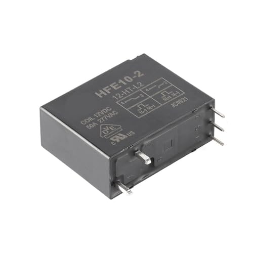 Relé HFE10-2/12-HT-L2 12VDC de 50A con interruptor manual de 5 pines, lote de 5 unidades 2