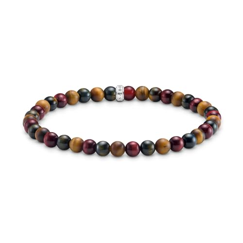 Bracelet Thomas Sabo authentique en argent 925 gravé et pierres de lithothérapie