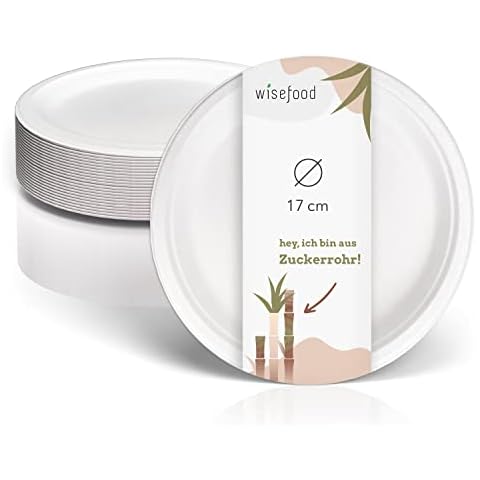 Assiettes jetables Wisefood en canne à sucre Cover