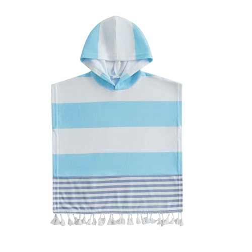 Image of Baby Girls Boys Hooded Terry Beach Swimsuit Cover Up Toddler Baby Pool Bath Poncho Cloak Bathing Suit Cover-Up