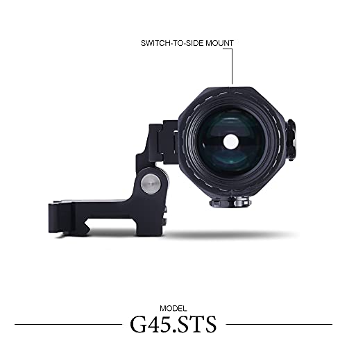 EOTECH G45 5 Power Magnifier with Quick Disconnect, Switch to Side (STS) Mount, Black Finish