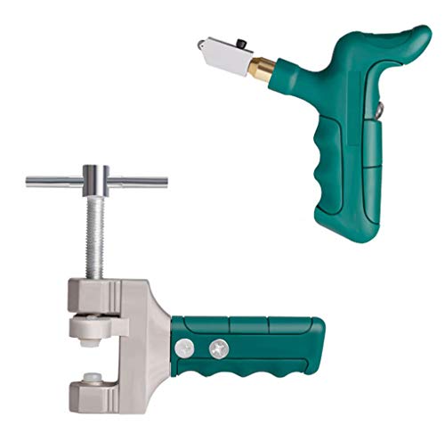 GAOLEI1 Cortador de Cristal de Mano de aleación de diseño Verde en Forma de T Cortador de Vidrio Resistente al Desgaste Duradero para Cortar Vidrio/azulejo/Espejo