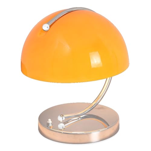 BMDOZRL Lampe de Table Lampe de Chevet rétro Moderne avec Abat-Jour en Verre, Petite Lampe de Chevet Simple, lumière ambiante (Color : Oranje, Size : F)