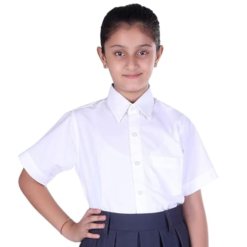 Image of White Shirt Half Sleeve | Girls | School Uniform